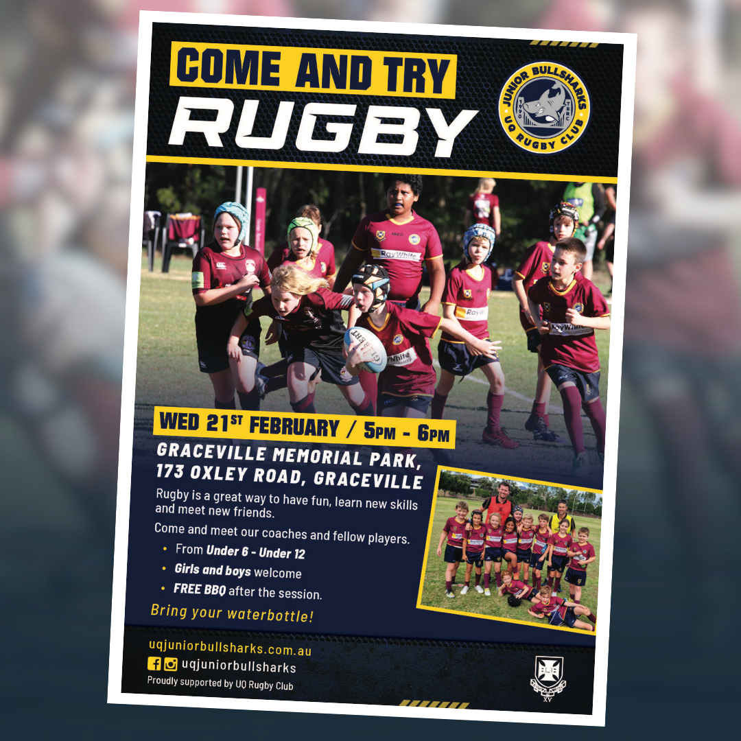 Junior Rugby Union Club Graceville – UQ Junior Bullsharks